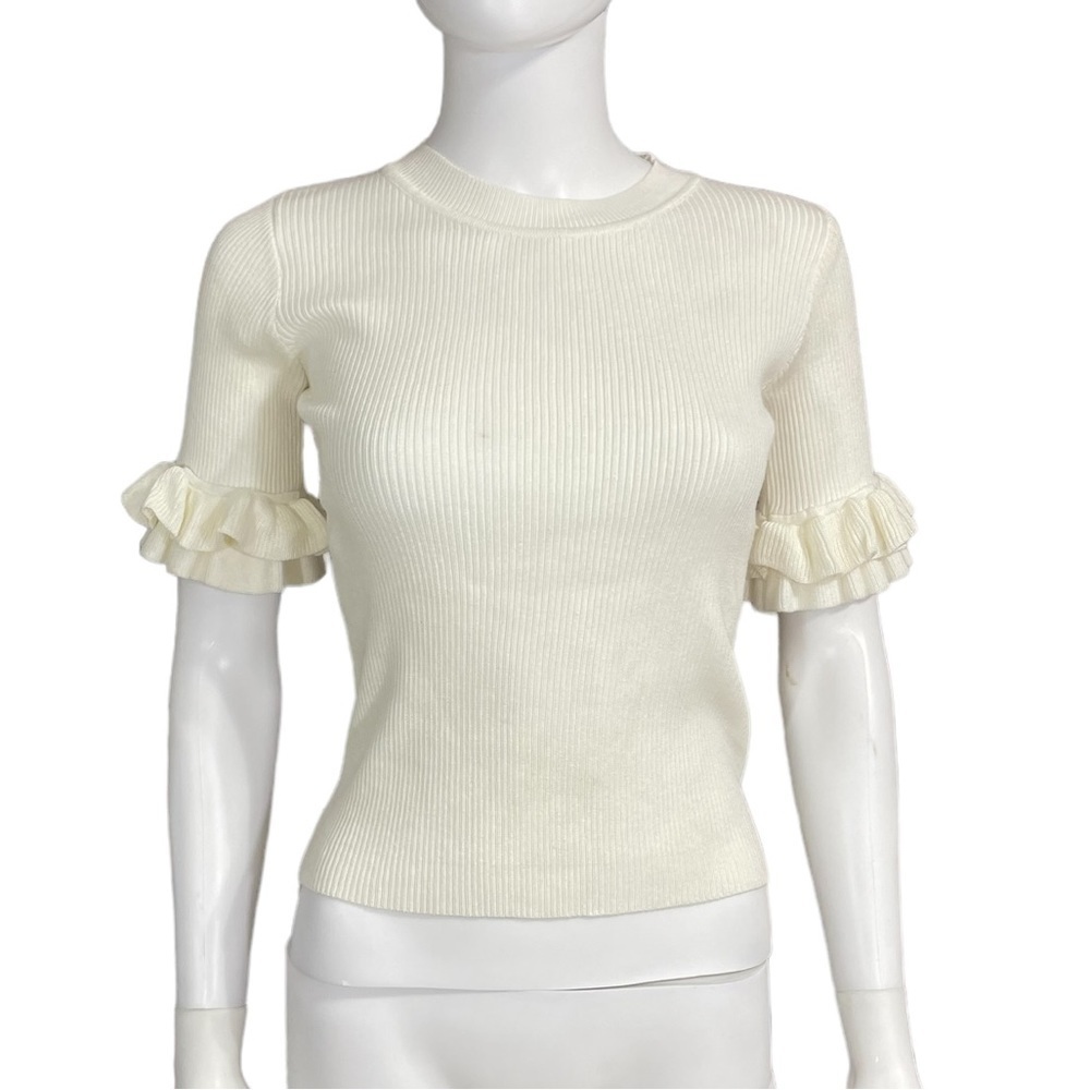 Ivory Raffle Sleeve Sweater
New - Picture 2 of 7